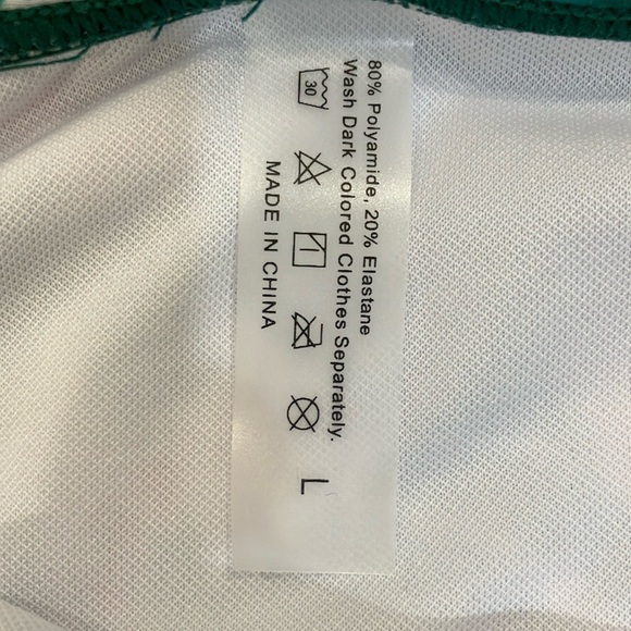 NEW large women’s Tropical Leaf Print high rise Bikini Bottoms - Picture 4 of 9